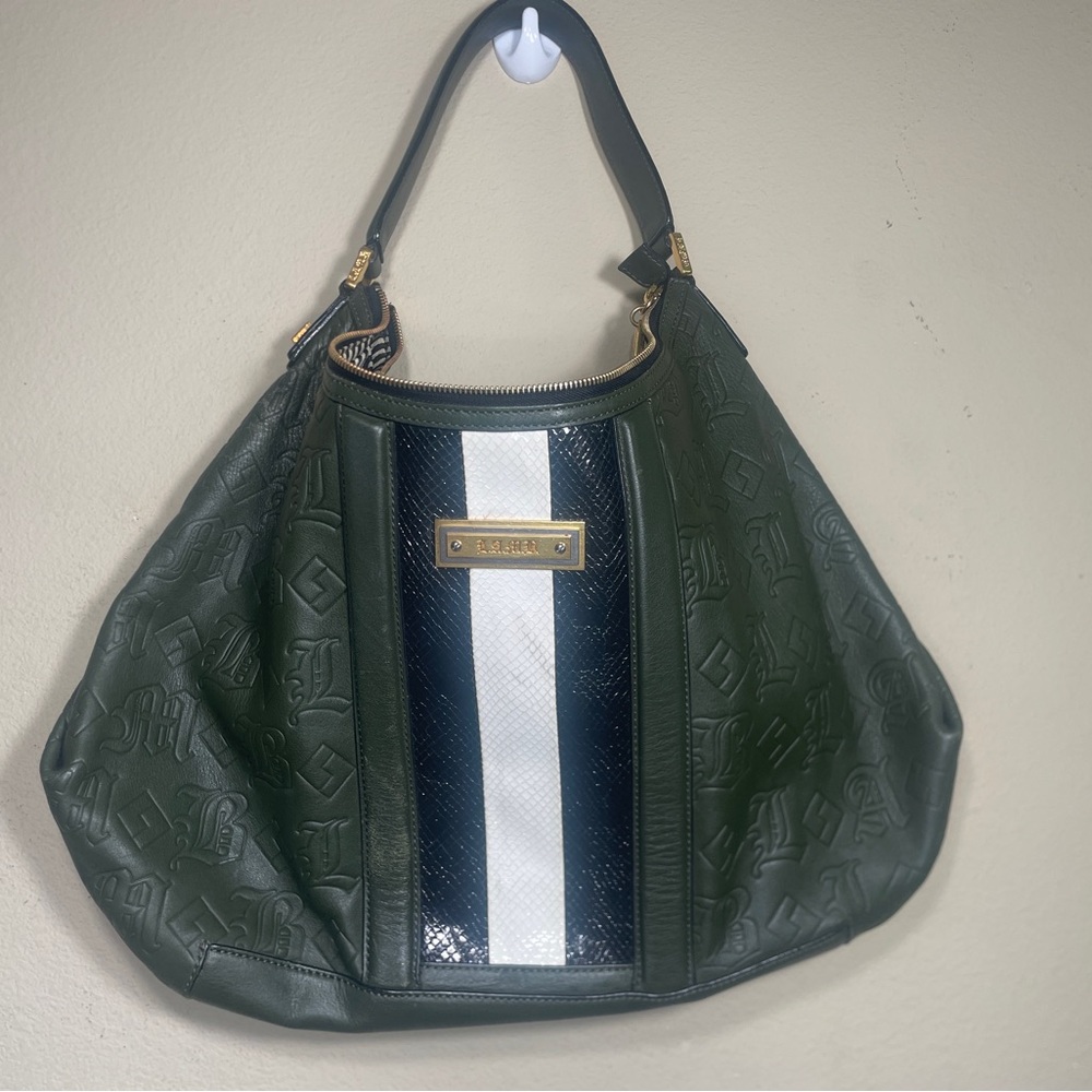 L.A.M.B bag, embossed logo, hobo style
